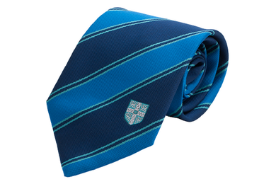 Tie Double Stripe Blue