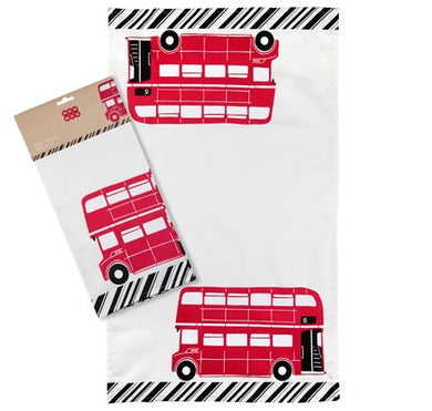 Red Bus Tea Towel