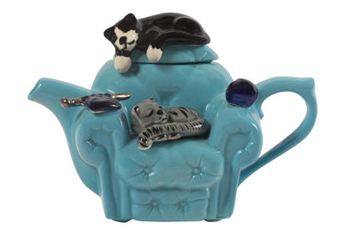 One-Cup Teapot Cats Chair BLUE