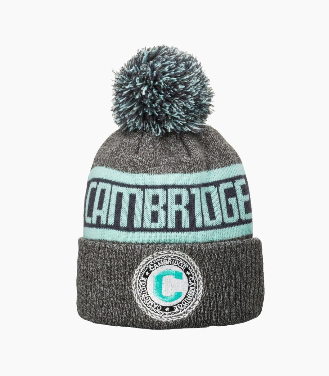 Cambridge Bobble Hat Ted Grey/Blue