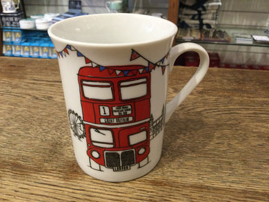 Sketchy London Bus Mug